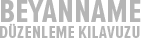 Beyanname Düzenleme Kılavuzu
